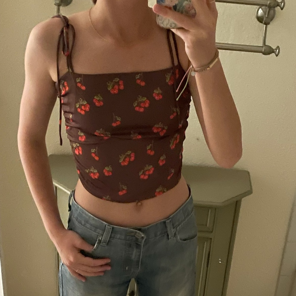 Urban Outfitters Silky Crop Top